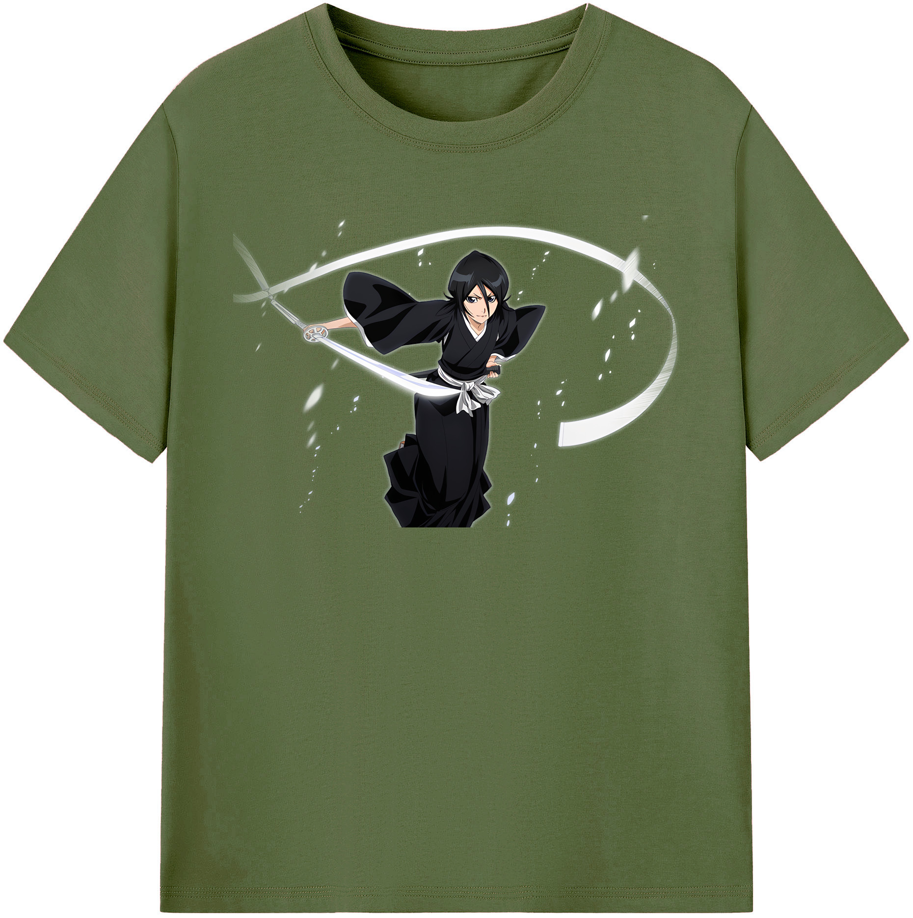 （画像用） ブリーチ 朽木ルキア BLEACH Kuchiki Rukia 綿100％半袖Tシャツ（フロントプリント）